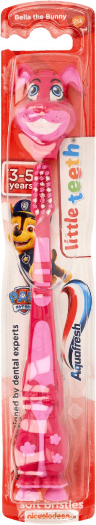 Aquafresh, зубная щетка Little Teeth для детей 3-5 лет, мягкая Щенячий патруль GSK — фото 2