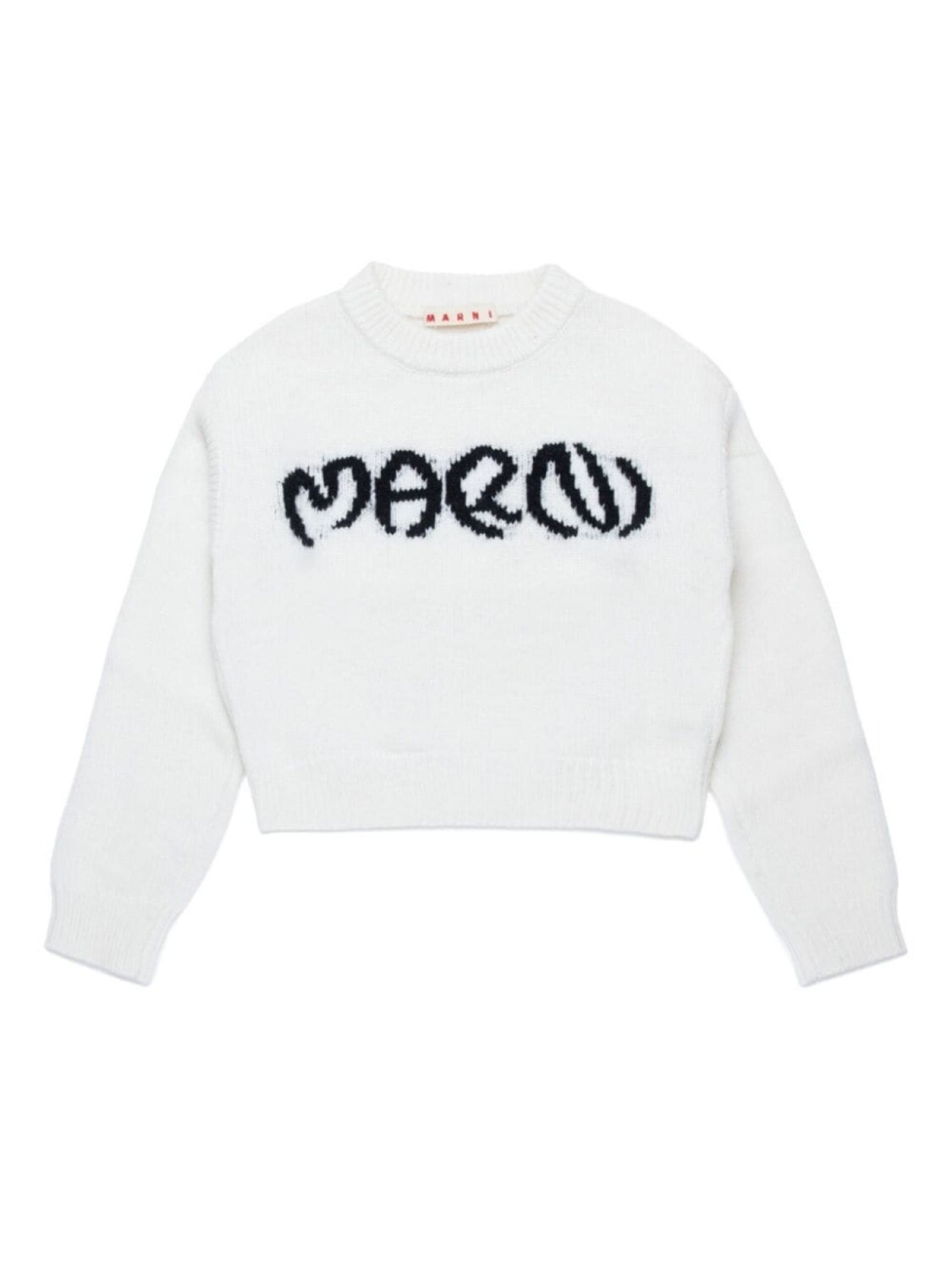 

Marni Kids джемпер с логотипом, белый