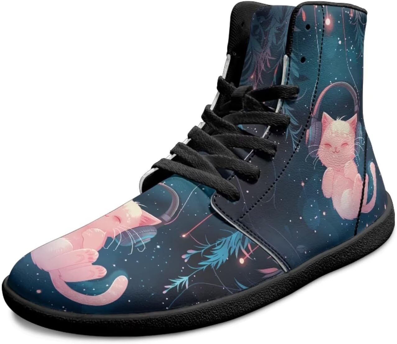 

Кроссовки Binienty унисекс для женщин и мужчин, минималистичные, Galaxy Cute Cat