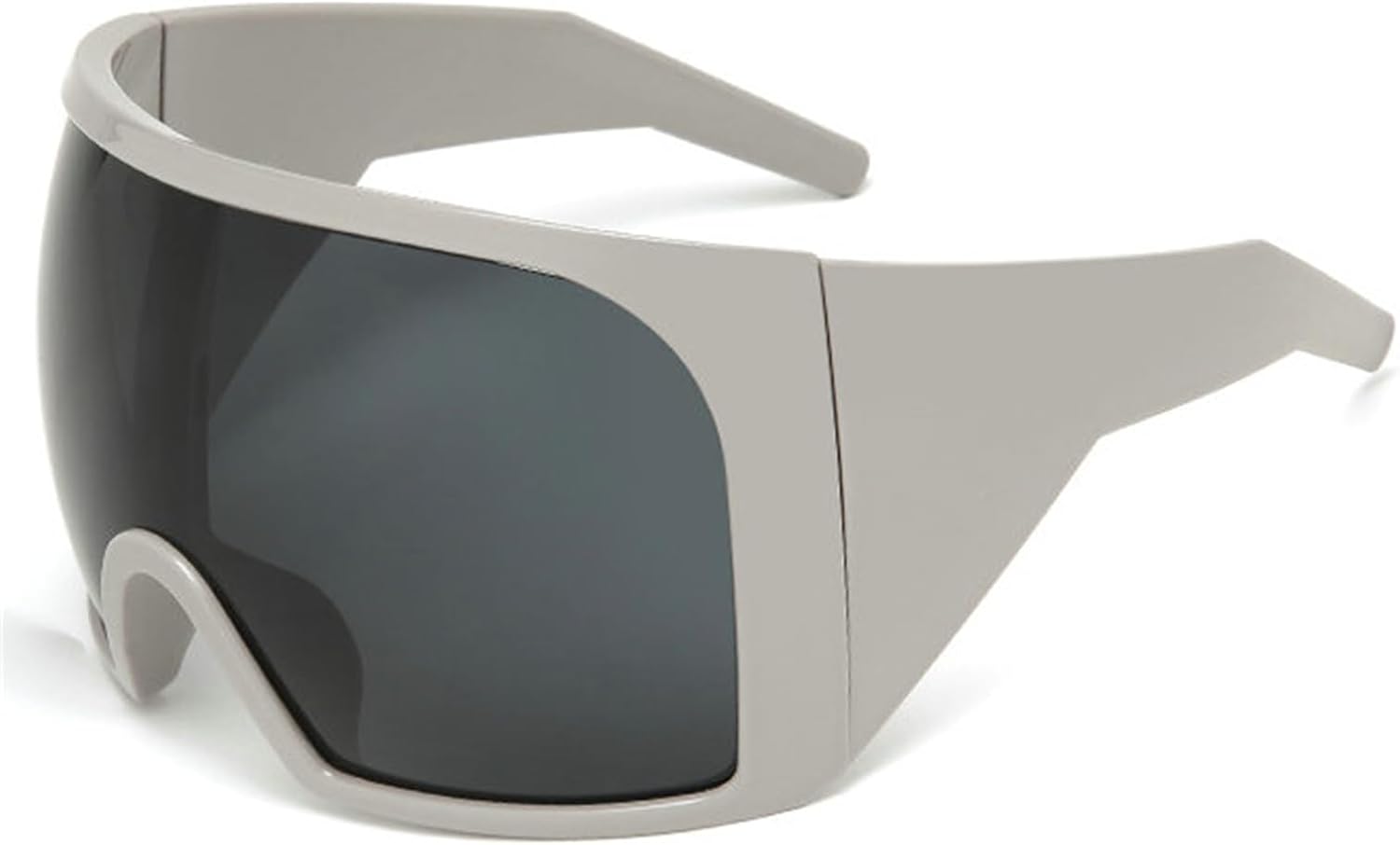 

Солнцезащитные очки Helena Fashion Shield One Piece для женщин и мужчин, большие очки для активного отдыха, солнцезащитные очки для мужчин в стиле панк, ветрозащитные очки, Gray