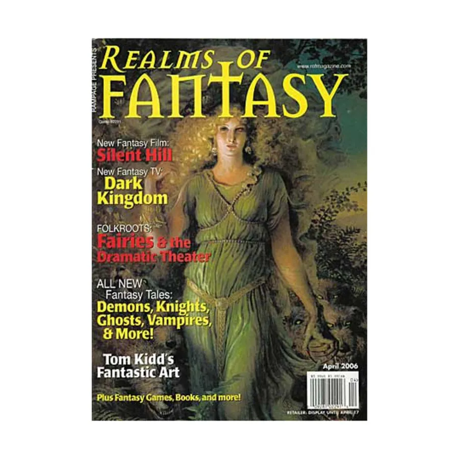 

Журнал 2006 April "Lady of Ashuelot, Moon Viewing at Shinto Bridge, Anywhere There's Game", Realms of Fantasy Magazine