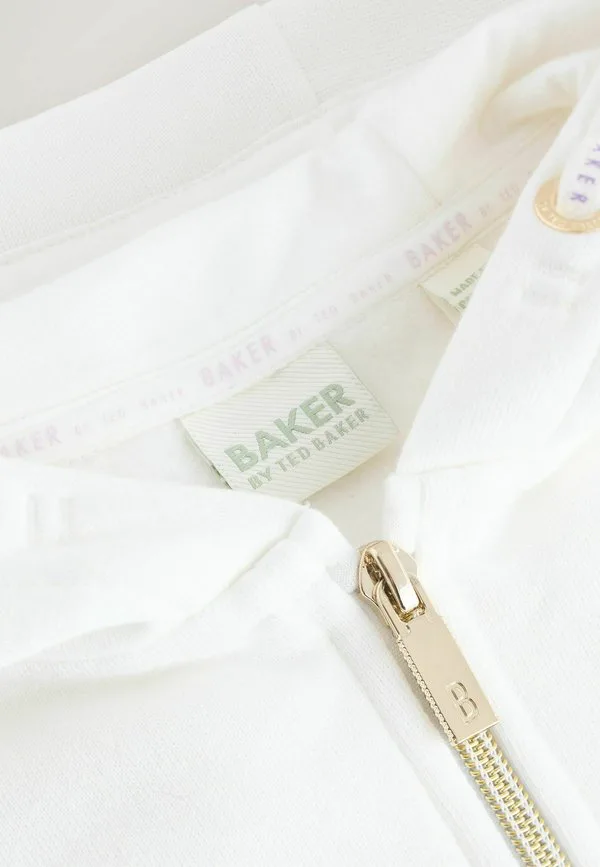 Толстовка на молнии с графическим принтом и стандартным кроем Baker By Ted Baker, Cream — фото 4