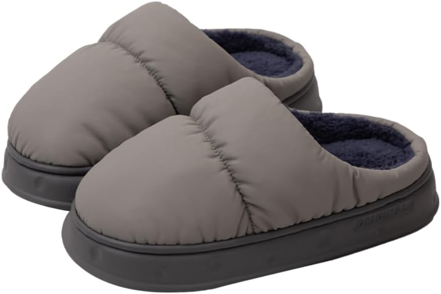 

Тапочки с плюшевой подкладкой (унисекс) Biuhfn, серый