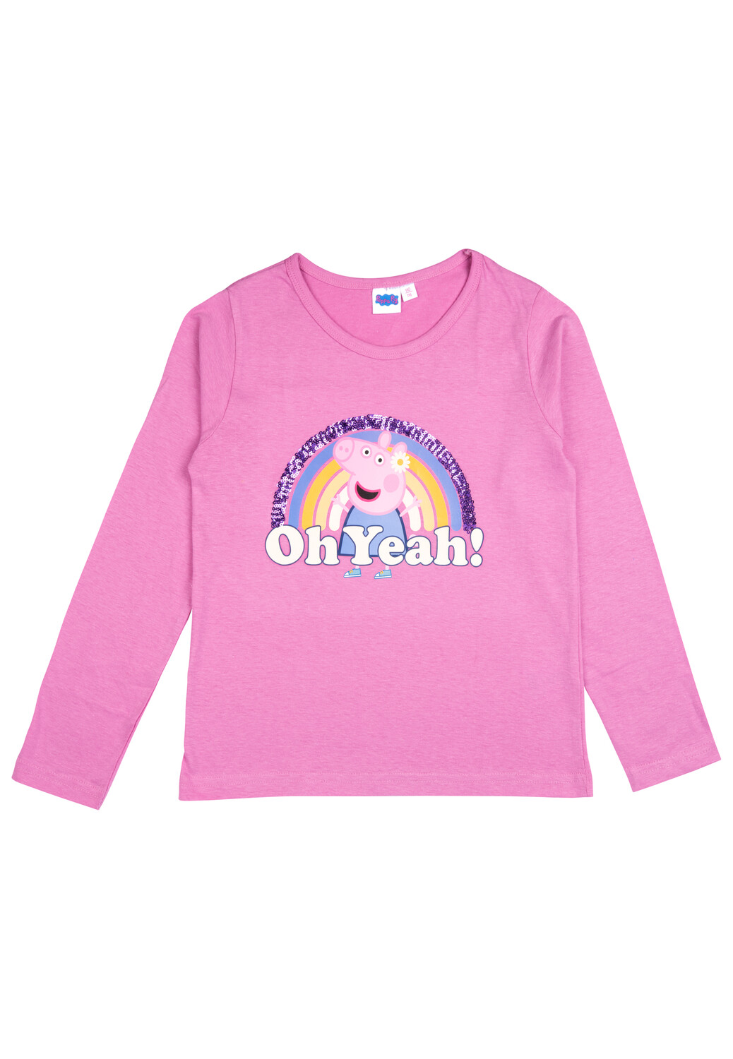 

Толстовка United Labels Peppa Wutz Pullover Oh Yeah mit Pailletten langärmlig, розовый