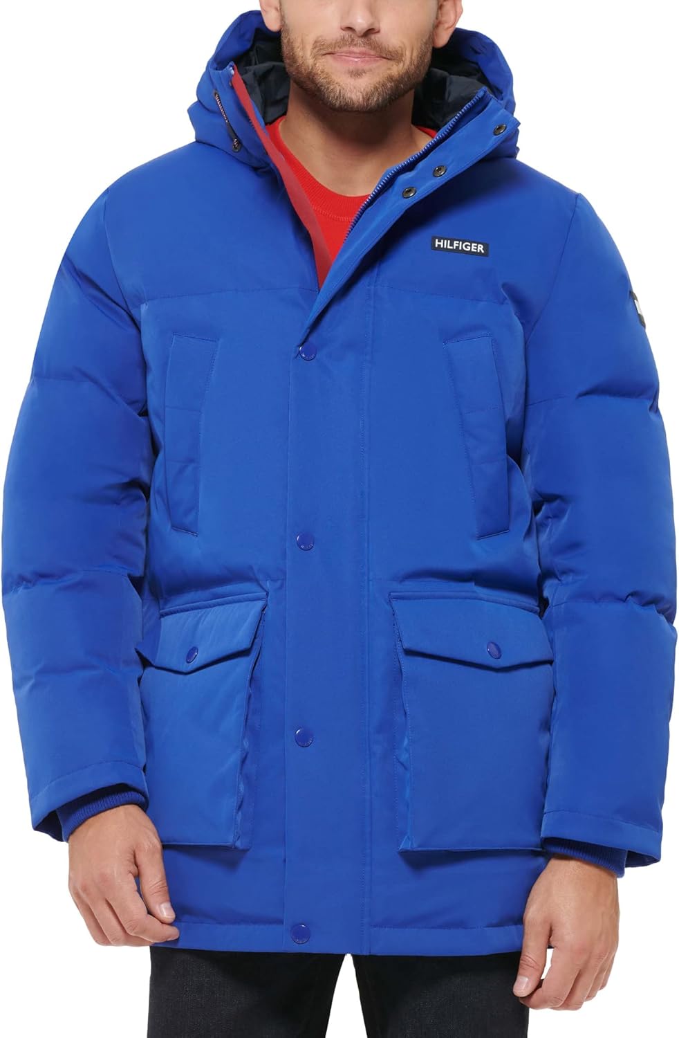 

Мужская парка Tommy Hilfiger Arctic Cloth Heavyweight Performance Parka Down Alternative Upperwear, Atlantis Blue