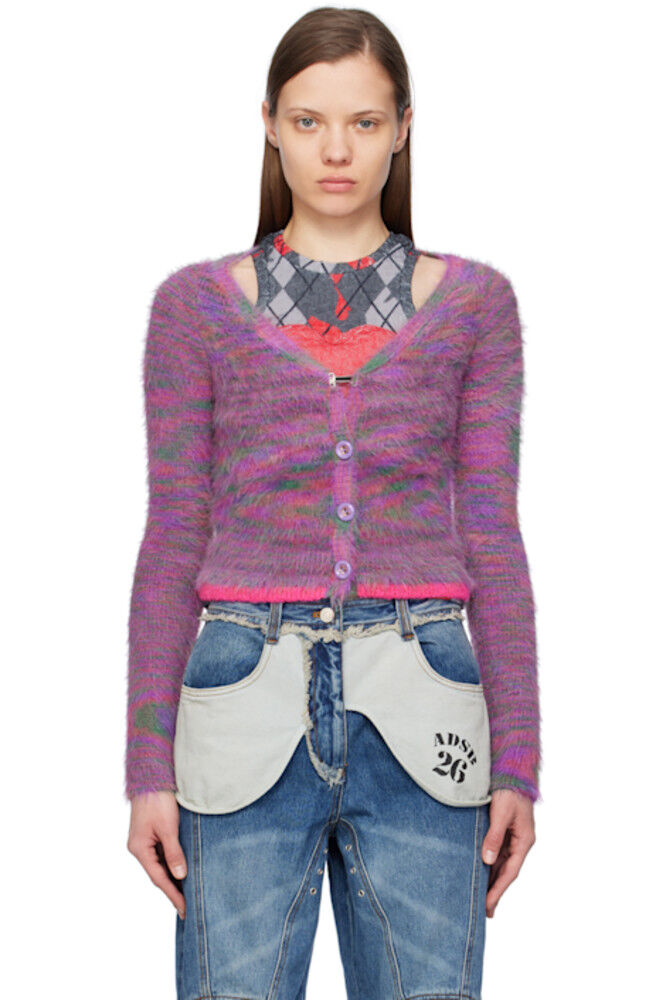 

Эксклюзивный фиолетовый кардиган Sullivan от SSENSE Andersson Bell