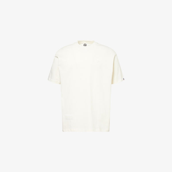 

Футболка хлопковая с резиновым логотипом 1 point Aape, белый