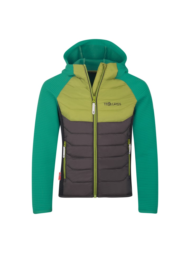 

Флисовая куртка Trollkids, цвет sea green