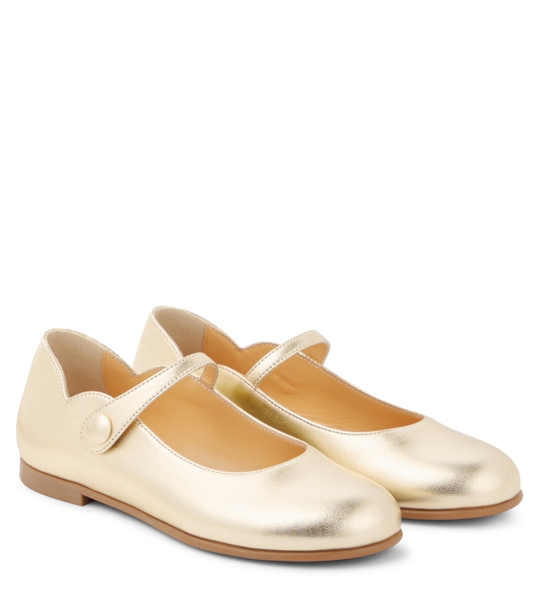 

Кожаные балетки melodie chick Christian Louboutin, серебряный