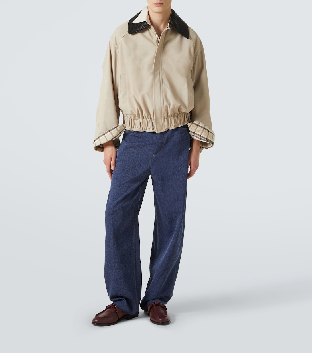 Лоферы из кожи с узлом Astaire Bottega Veneta, Barolo — фото 2