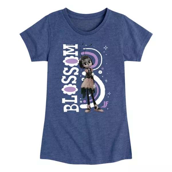 

Футболка с принтом «Расцвет воображения» для девочек 7-16 лет Licensed Character, цвет heather navy
