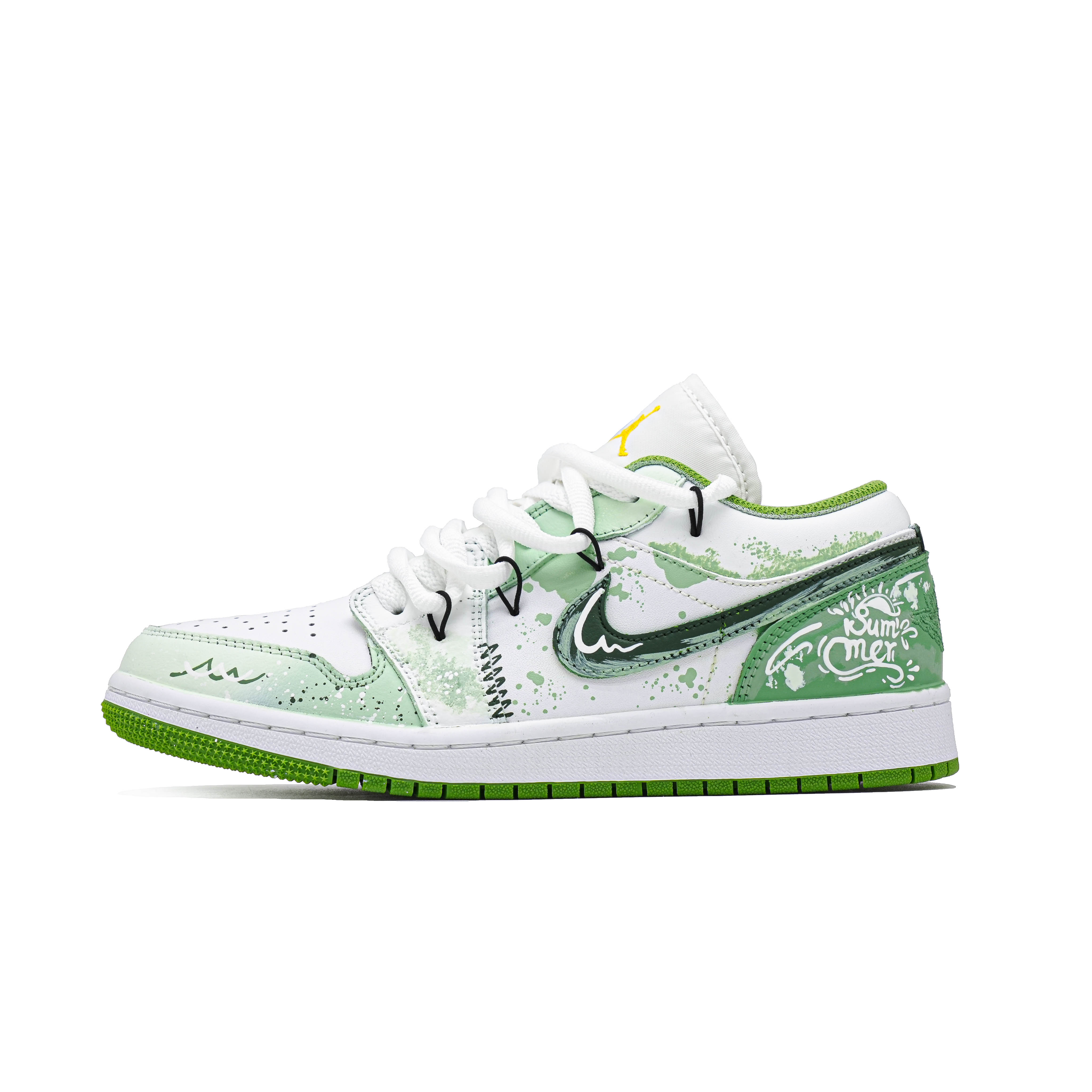 

Jordan Баскетбольные кроссовки Air 1 Vintage, низкие, мужские, зеленые/белые