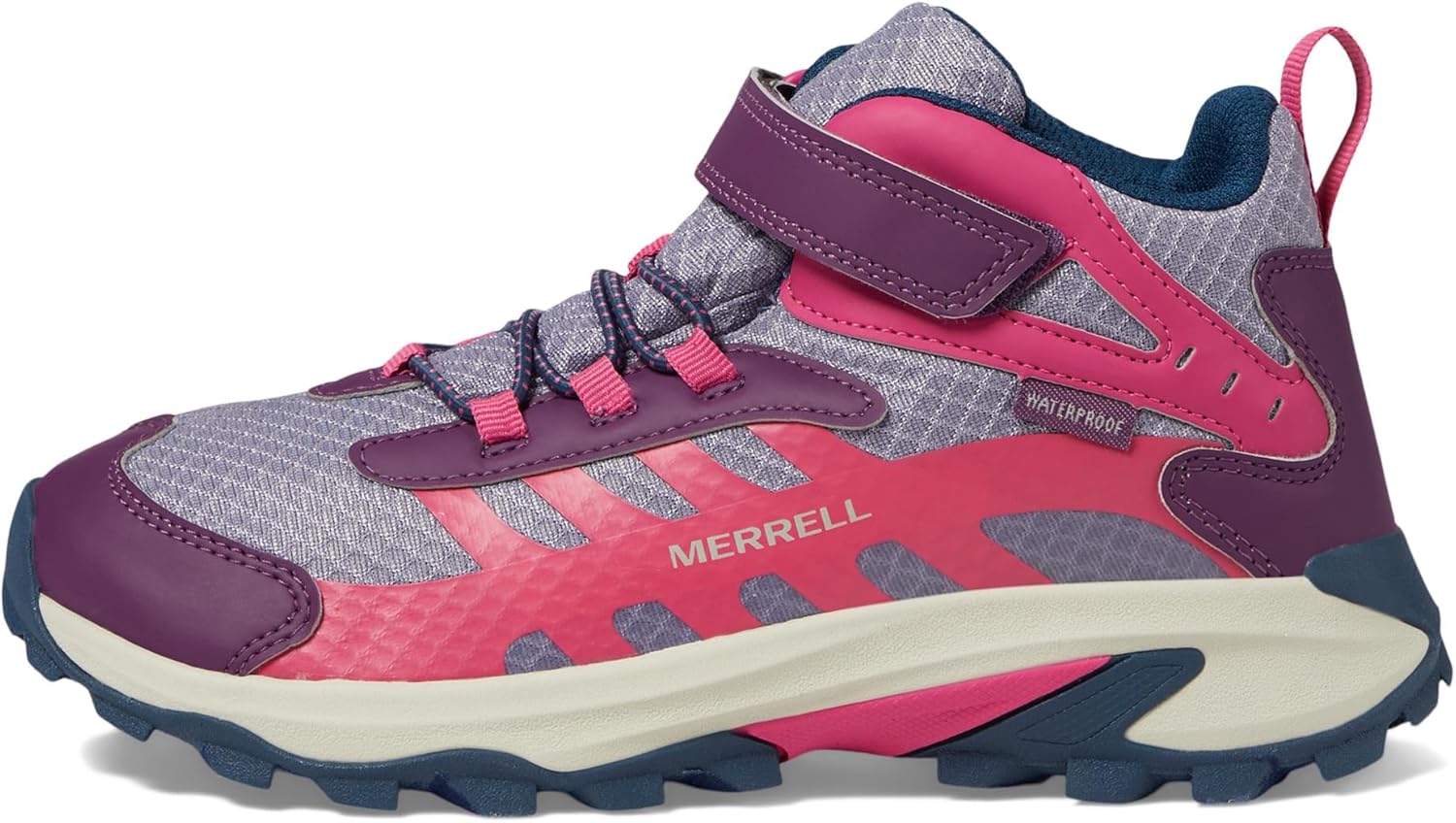 Детские водонепроницаемые кроссовки Merrell Kids Moab Speed 2 Mid A/C (для маленьких и больших детей), темно-синий — фото 4