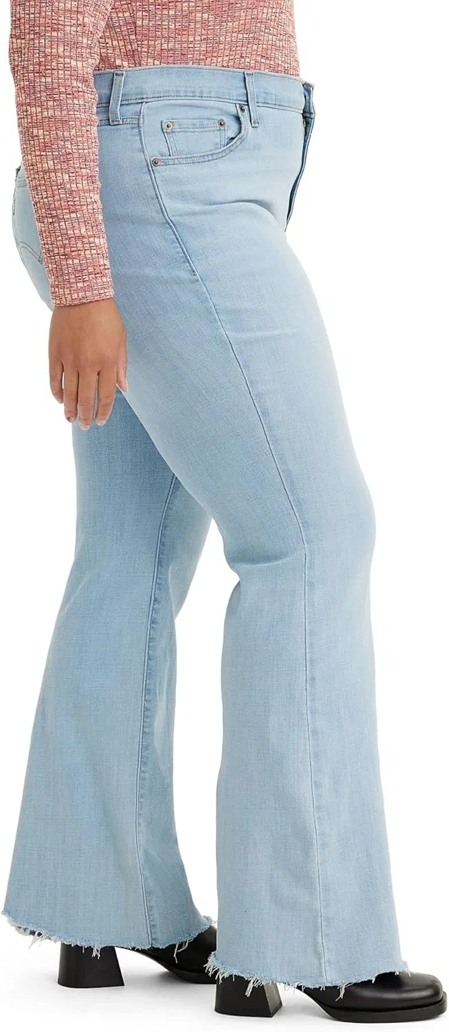 Levi's Women's 726 Высокие расклешенные джинсы (также доступны в размерах Plus), светло-индиго — фото 3