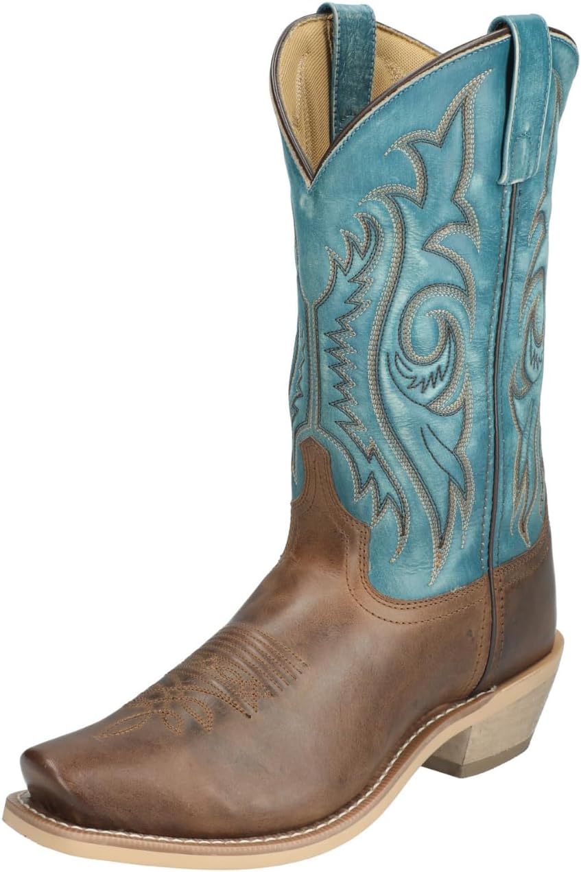 Мужские сапоги Smoky MTN Santafe из страусиной кожи Smoky Mountain Boots, синий/коричневый — фото 3