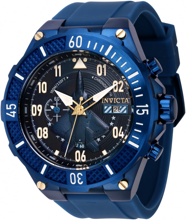 

Мужские кварцевые часы Invicta 50 мм, синий