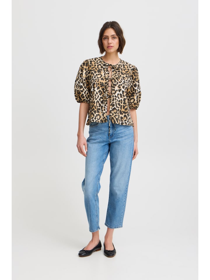 

ICHI Блузка IHTaiana regular fit in Cornstalk LEO Print