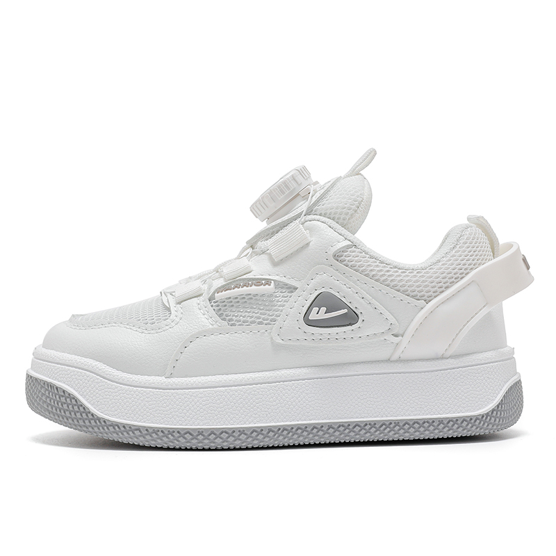 

Противоскользящие, легкие, амортизирующие детские кроссовки для скейтбординга WARRIOR, белый/серый