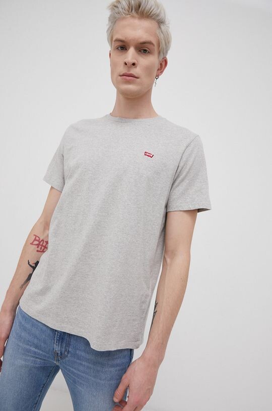

Хлопковая футболка Levi's, серый