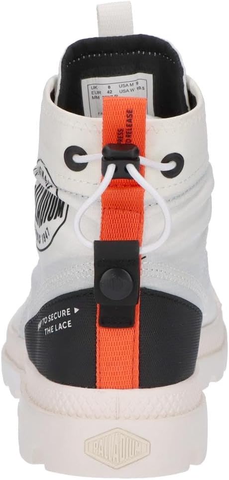 Мужские ботинки Palladium Pampa Travel Lite RS из нейлона Ripstop, белый/черный — фото 3