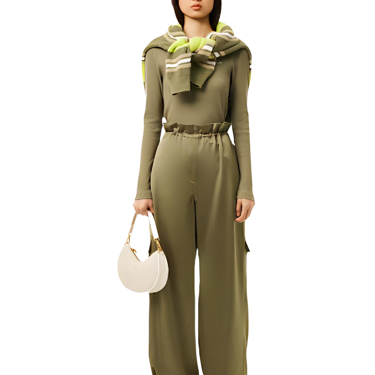 Футболка Lacoste Women's, хаки/зеленый — фото 3