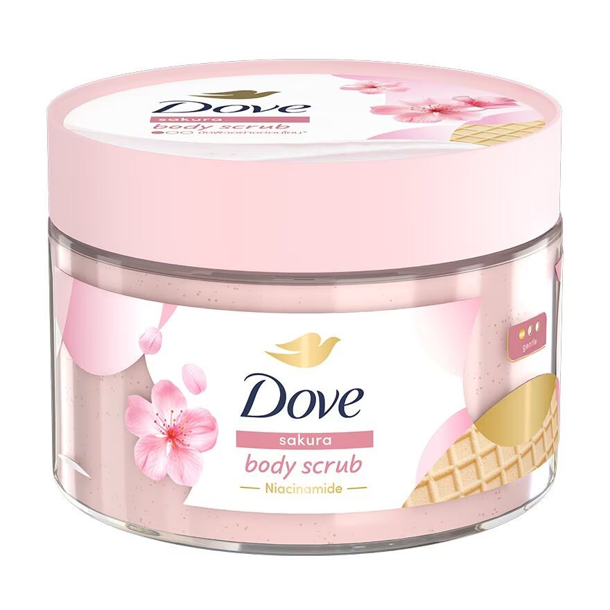 

Dove Скраб для тела Сакура 280 G. สครับ ขัดผิวกาย เนียนนุ่ม, Pink