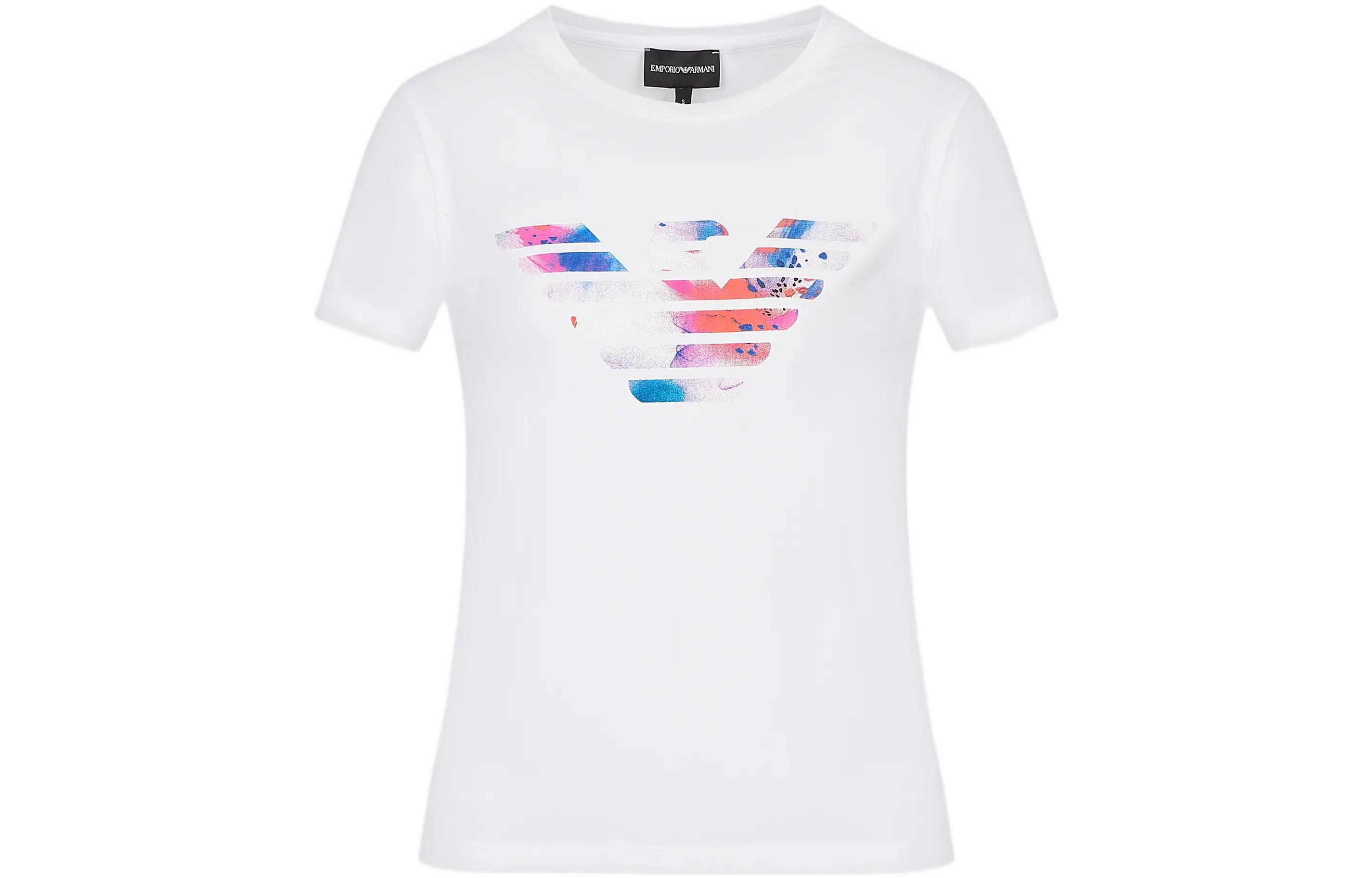 Футболка женская белая SS23 Regular EMPORIO ARMANI