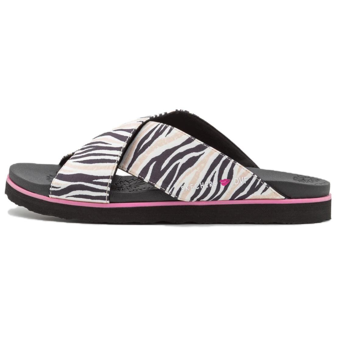 Шлепанцы Diane Von Furstenberg X женские, черные/белые Skechers