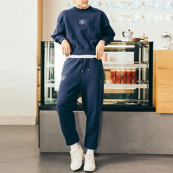 Спортивные штаны Nike Jordan Chinese New Year Sports Pants 'Navy Blue', синий — фото 3