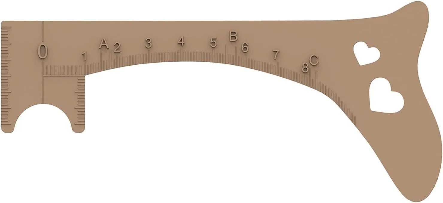 Трафарет для бровей, силиконовый, No brand, 1 шт, Khaki
