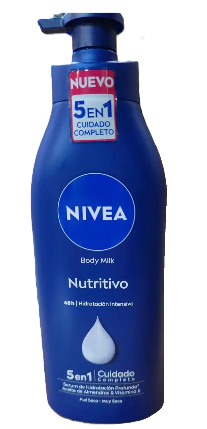 Питательное молочко для тела Nivea Body Milk 5-в-1 с помпой, 500 мл, 6 шт. Nivea