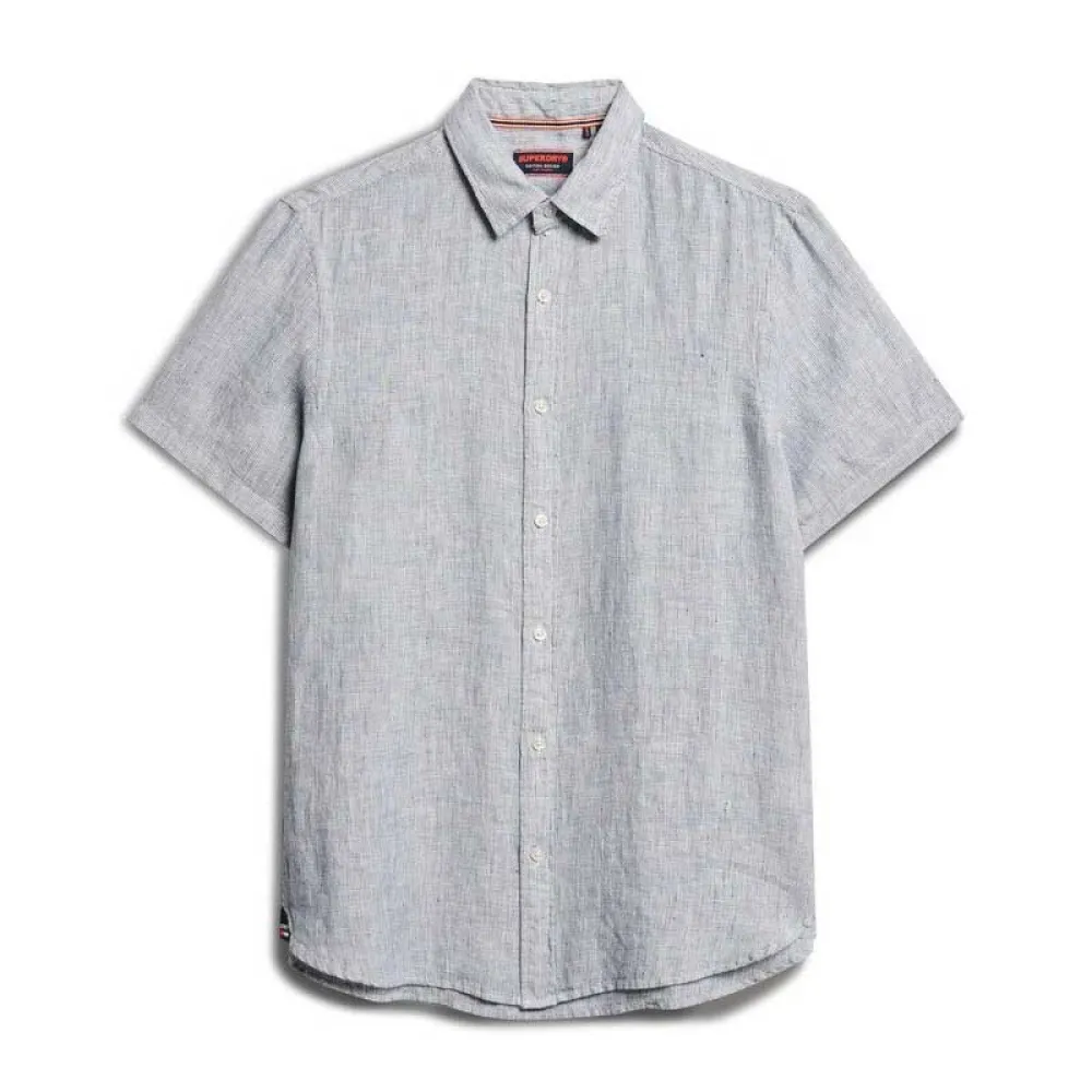 

Рубашка с коротким рукавом Superdry Vacation Linen, серый
