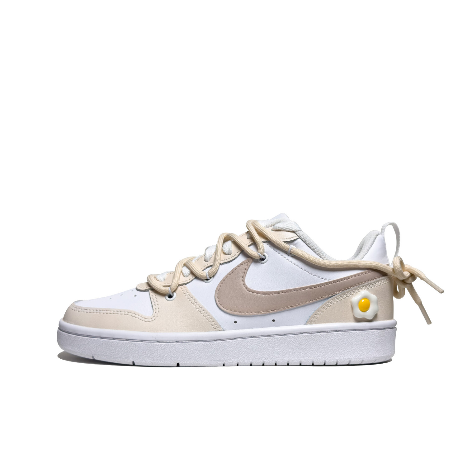 

Кроссовки Nike Court Borough Skateboarding Shoes Women's Low-top Yellow/white/khaki, цвет Wheat