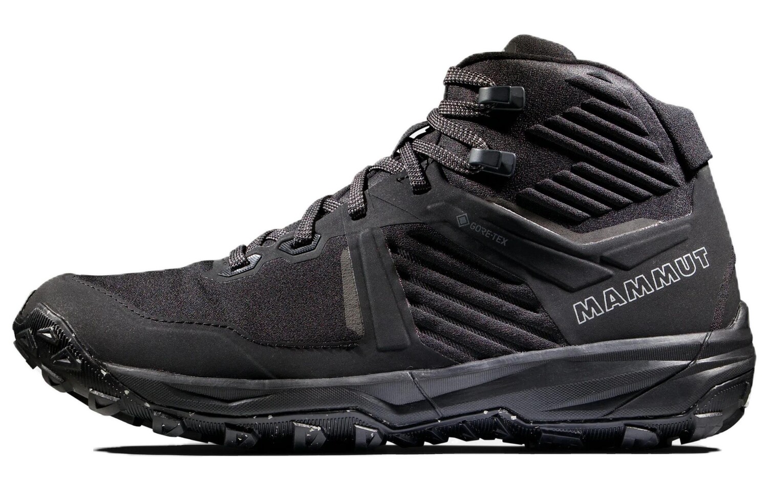 

Женские походные ботинки Ultimate Hiking Shoes Mid Top черного цвета Mammut
