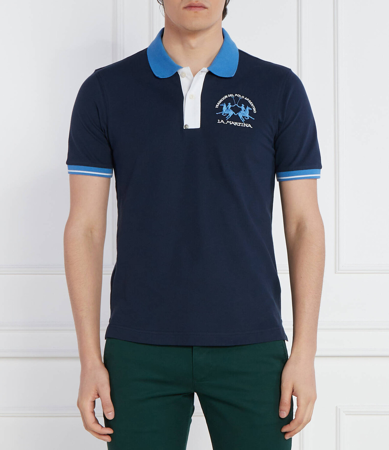 

Поло La Martina Slim Fit, темно-синий