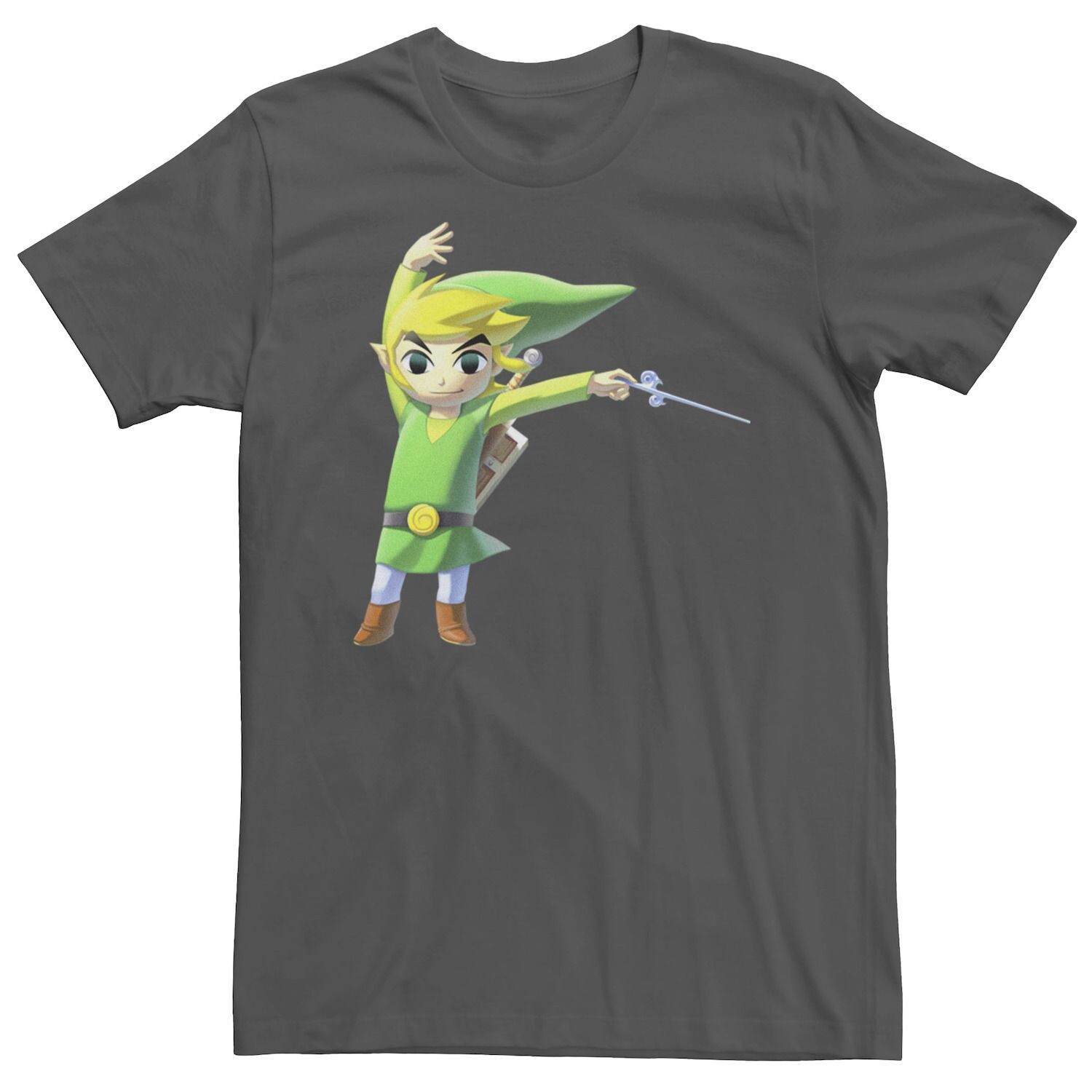 

Мужская футболка с портретом Nintendo Legend of Zelda Toon Link Licensed Character