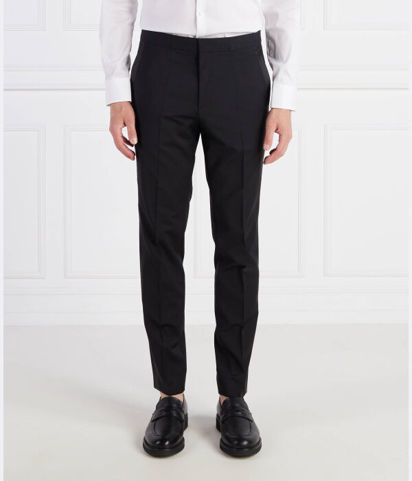 

Брюки шерстяные Hugo Hesten Extra Slim Fit, черный