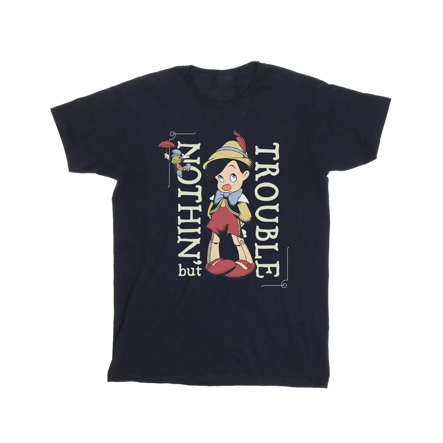 Футболка с принтом Pinocchio Disney, темно-синий