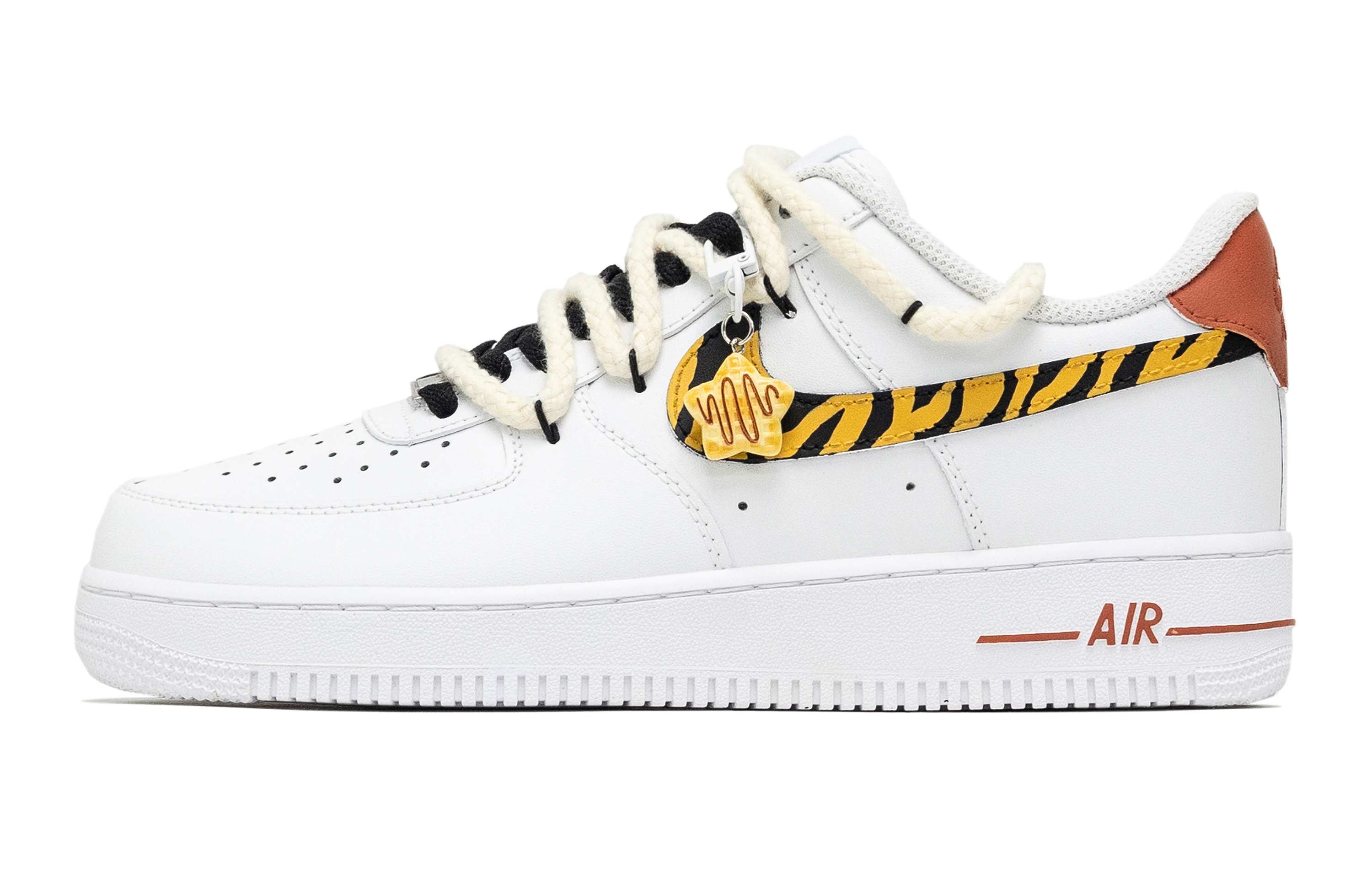 

Nike Air Force 1 Air Force 1, мужские желтые кроссовки для скейтбординга Active с леопардовым принтом, противоскользящие, износостойкие