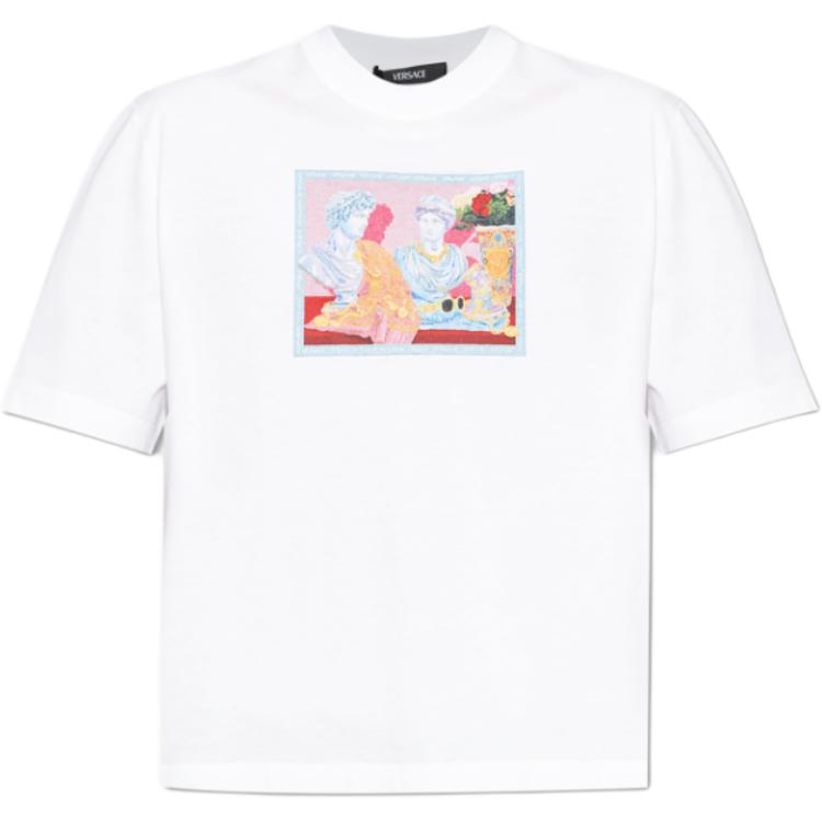

Футболка с принтом Pattern Printed VERSACE, белый