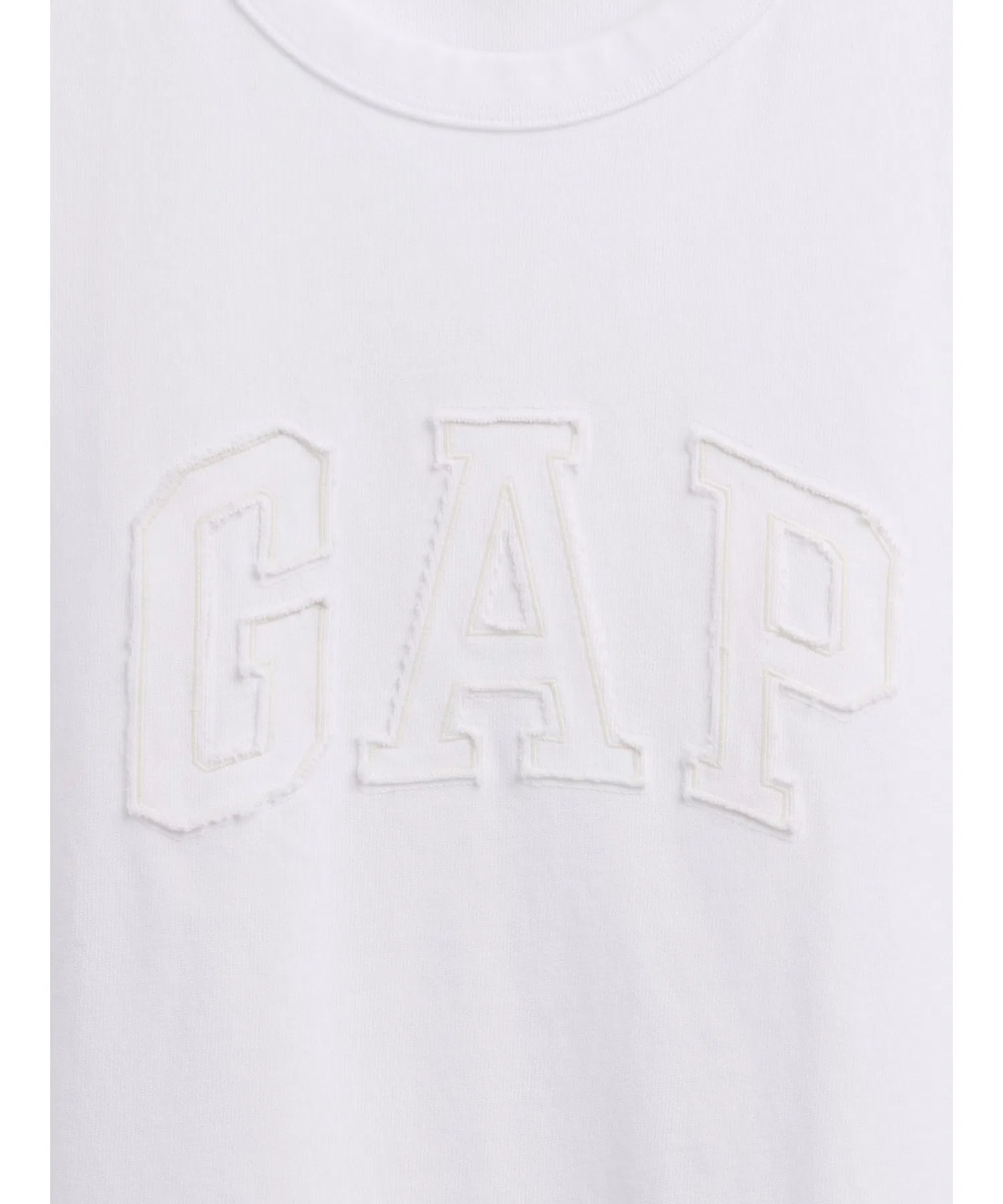 Унисекс футболка GAP Relaxed Fit Cropped с логотипом — фото 2