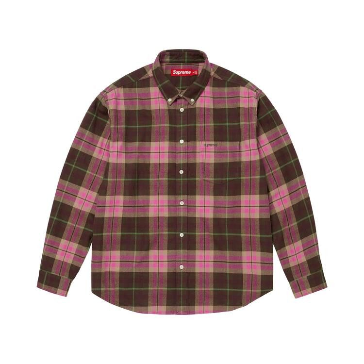 

Рубашка Supreme Plaid Flannel Shirt, Brown