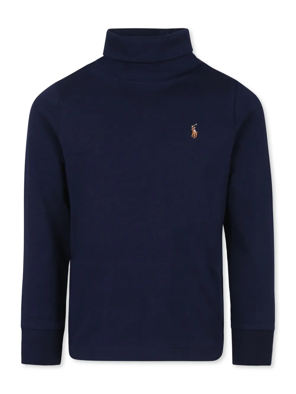 

Топ с вышитым логотипом POLO RALPH LAUREN KIDS, синий
