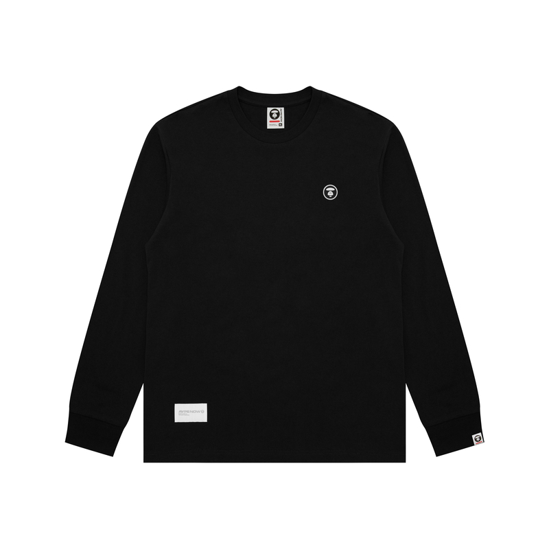 

Футболка с длинным рукавом и логотипом Moonface Aape, Peacock Blue GRK