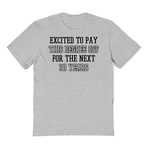 

Футболка с принтом Men's next 30 years graduate Colab89