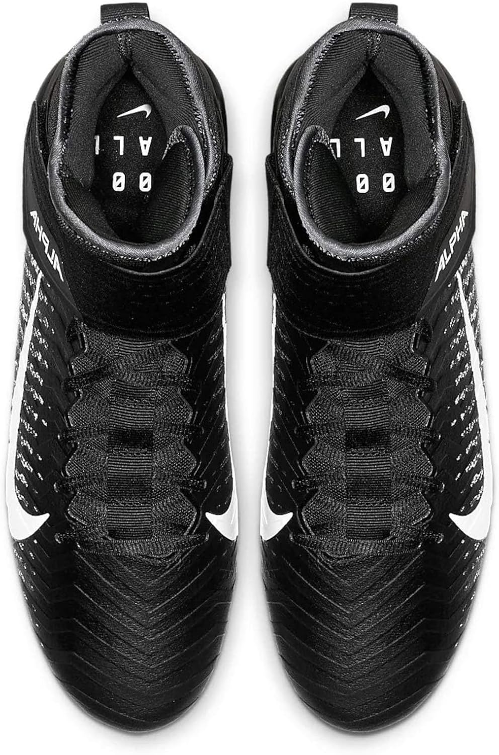Футбольные бутсы Nike Men's Alpha Menace Pro 2 D - черный/белый, размер 7M US, черно-белый — фото 4