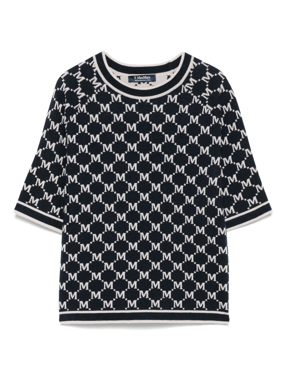

Жаккардовая футболка 'S Max Mara, синий