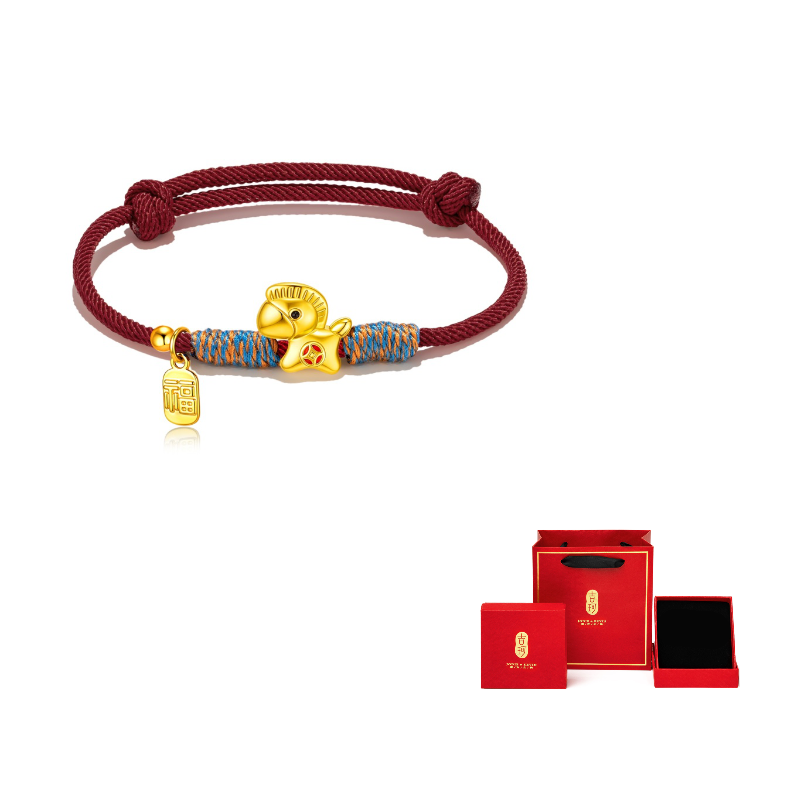 

Браслет-шнур Jodie&Kevin Unisex Jodie＆Kevin, instant wealth-temple of wealth edition-темно-красный