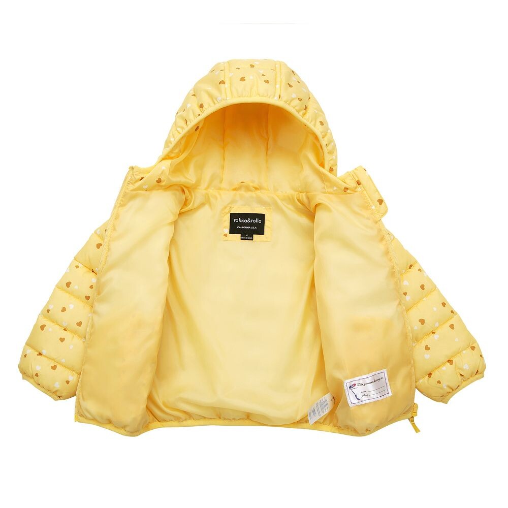 Легкая пуховая куртка Rokka&rolla для девочек-подростков Rokka&Rolla, цвет Light Gray Polka Dot — фото 3