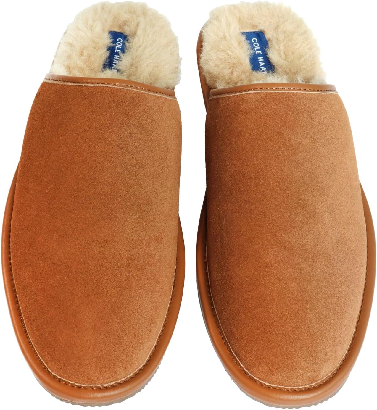 Мужские мягкие тапочки Cole Haan Soft Lined Comfort, British Tan — фото 3